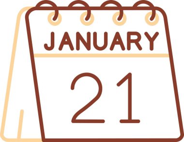 Tek bir takvimde 10 Aralık tarihli. Basit temiz takvim simgesi, Ocak ayı ve Ocak ayı takvimi.