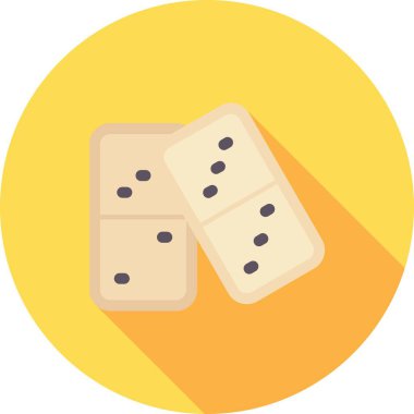 Zar düz vektör simgesi