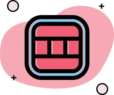 Benzersiz Batarya Vektör Satırı Simgesi