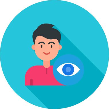 Göz vektörü simgesi, basit biçim