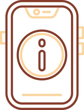 akıllı telefon simgesi, vektör çizim