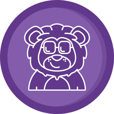 Gözlüklü ve panda şapkalı şirin bir panda.