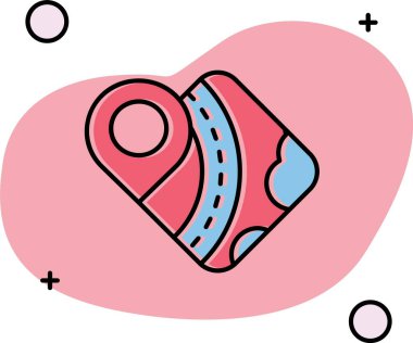 Kurdeleli ve yay ikonlu kalp. vektör illüstrasyonu