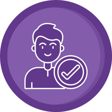 Kene simgesi olan vektör adam, vektör illüstrasyonu