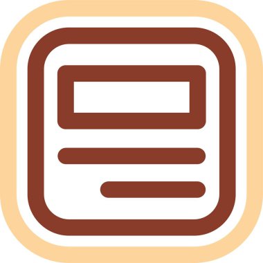 Vektör evrensel simgesi Trendy bakmak.