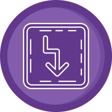 Projeniz için vektör yön simgesi