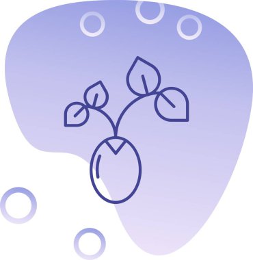 Beyin. Web simgesi basit illüstrasyon