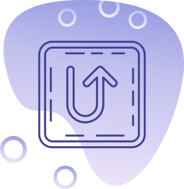 Benzersiz konum noktası vektör simgesi