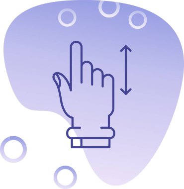 parmak gösterme el simgesi, vektör illüstrasyonu