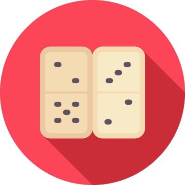 Kırmızı ve beyaz simgenin vektör illüstrasyonu.