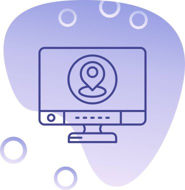 Büyüteçli bilgisayar faresi. Web simgesi