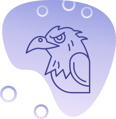 karikatür dövme simgesi ve baykuş.