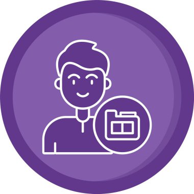 Kredi kartı simgesi olan bir adamın vektör çizimi