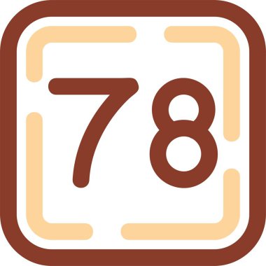 787 takvim vektör simgesi, çizgi film biçimi vektör tasarımı