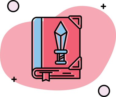 Bir kitabın vektör illüstrasyonu