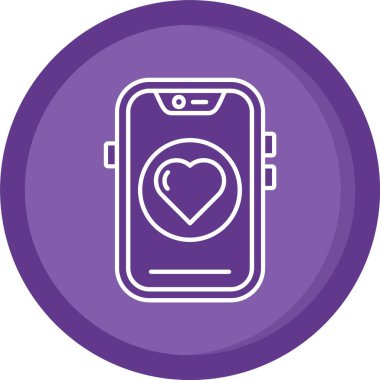 Smartphone Simgesi, vektör illüstrasyonu