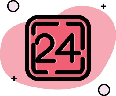 Takvim simgesi vektör illüstrasyonu