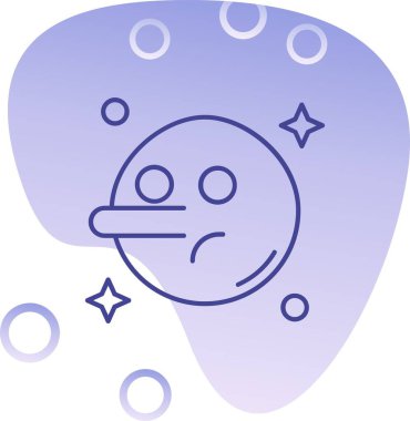 soğuk degrade çizgi çizim karikatür ay