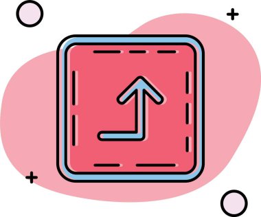 Arrow vektör simgesi illüstrasyonu