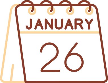 Şubat takvim vektör simgesi