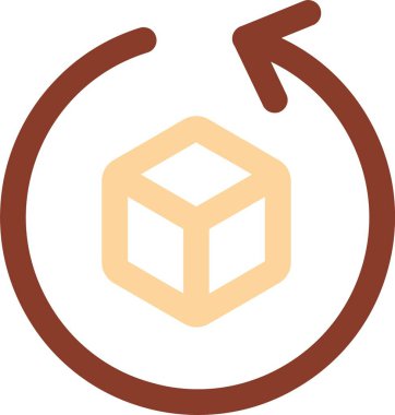 kutu simgesi vektörü. düz biçim illüstrasyonu