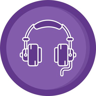 vektör kulaklık simgesi illüstrasyonu