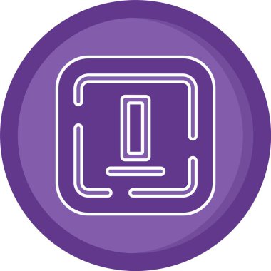 Tek bir simgenin vektör illüstrasyonu