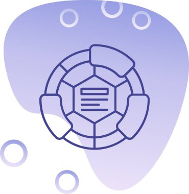 Futbol topunun vektör simgesi