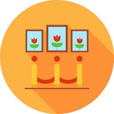 Bir bitki simgesinin vektör illüstrasyonu