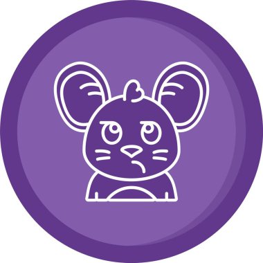 Güzel Fare vektör satırı simgesi