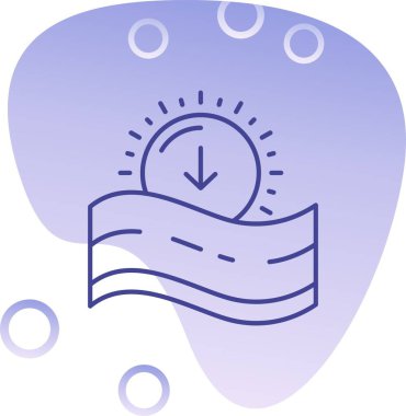 pusula simgesi, vektör illüstrasyonu