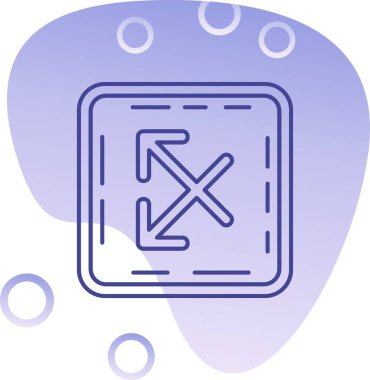 Benzersiz klima çizgisi vektör çizgisi simgesi