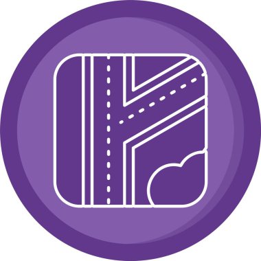 Yol işaretinin vektör illüstrasyonu