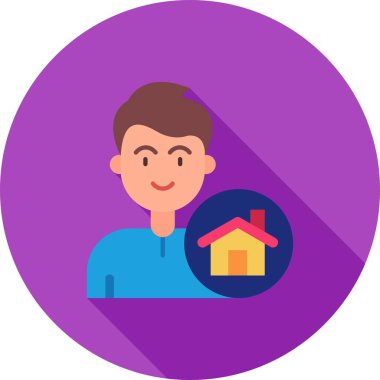 ev vektör simgesi, basit biçim