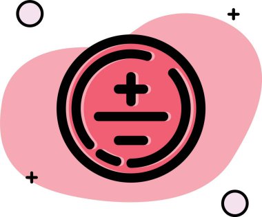 Kırmızı balon ve beyaz arkaplan vektör çizimi