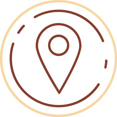 konum çizgisi vektör deseni