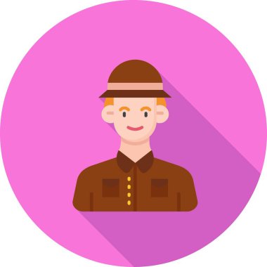 erkek simgesi, vektör illüstrasyonu, düz tasarım