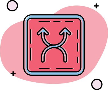 Yönlendirme simgesi tasarım vektörü