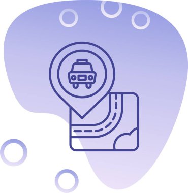 harita simgesi vektör illüstrasyonu