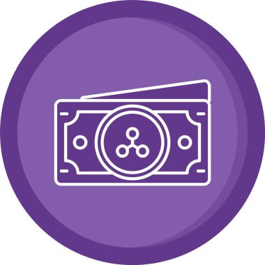 Benzersiz para vektör simgesi