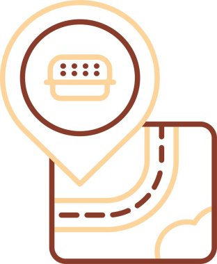 Gıda simgesinin vektör illüstrasyonu