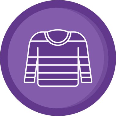 eşsiz süveter çizgisi vektör simgesi