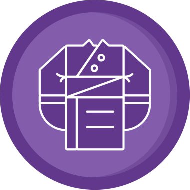 Kabartma vektör simgesi olan güzel bir çanta