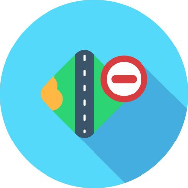 yol işareti vektör simgesi