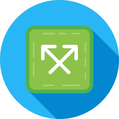 Kişisel ve ticari kullanım için ok yönü vektör simgesi simgesi vektör çizimi..