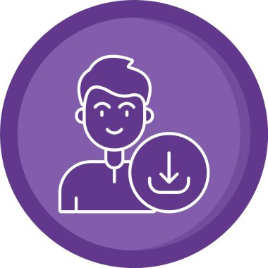 Maskeli bir adamın vektör çizimi