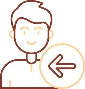 İşaretli bir adamın vektör çizimi