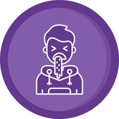 Maskeli bir adamın vektör illüstrasyonuName