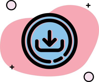 Alarm simgesi, vektör illüstrasyonu