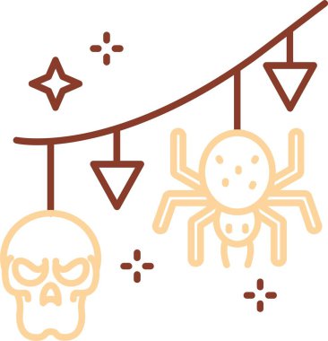 Cadılar Bayramı ve korkunç vektör çizimi.